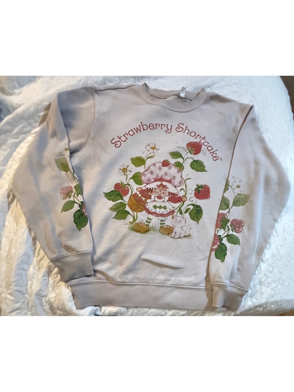 Strawberry Shortcake Graphic Crewneck Sweatshirt – Size Medium